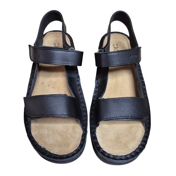 NAOT Karenna Black Leather Slingback Strappy Sandals Shoes Women's US 10 10 1/2 - Picture 2 of 6